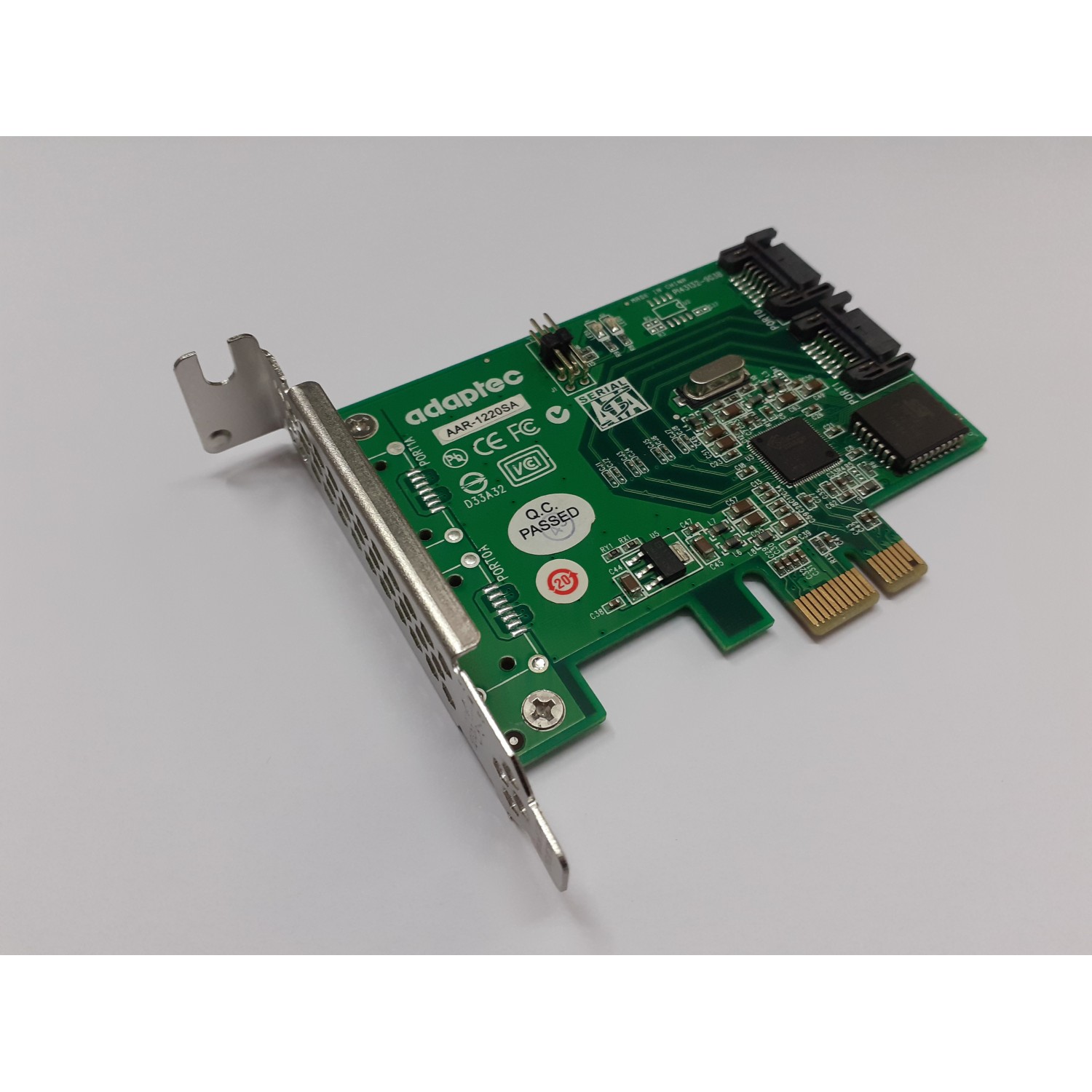 Controller RAID SATA Adaptec AAR-1220SA PCI Express x1 2-Port SATA 3Gb/s suporta RAID 0 1 si JBOD Low Profile Alte componente PC
